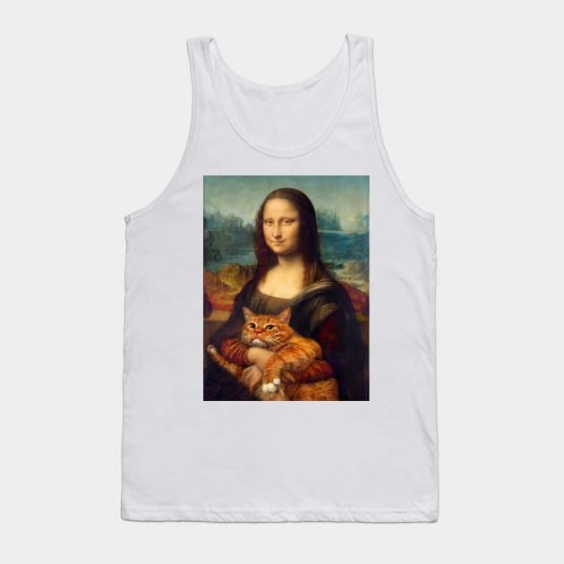 Mona Lisa Tank Top by timegraf